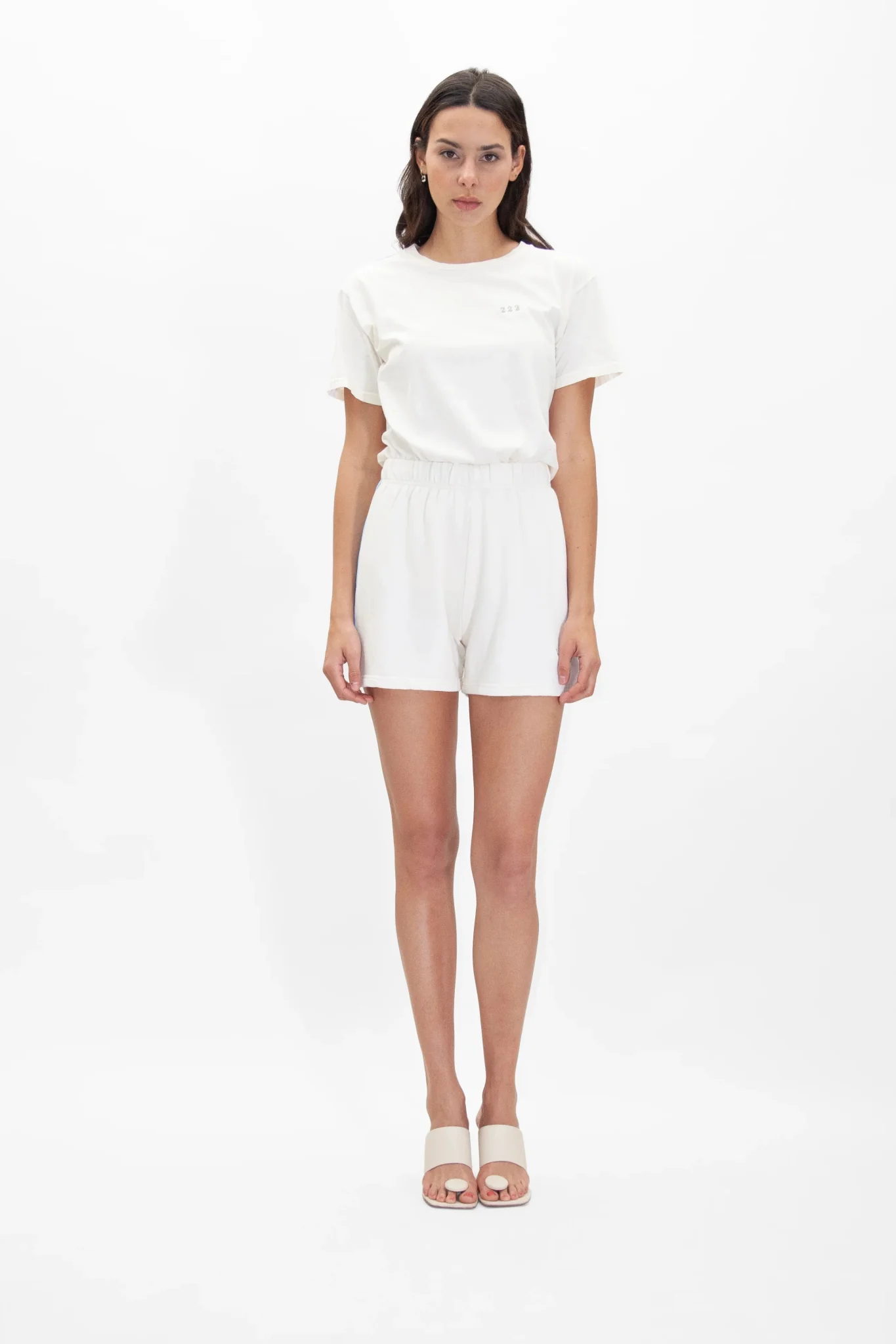 Women's 1111 Shorts in Bone - Image 3