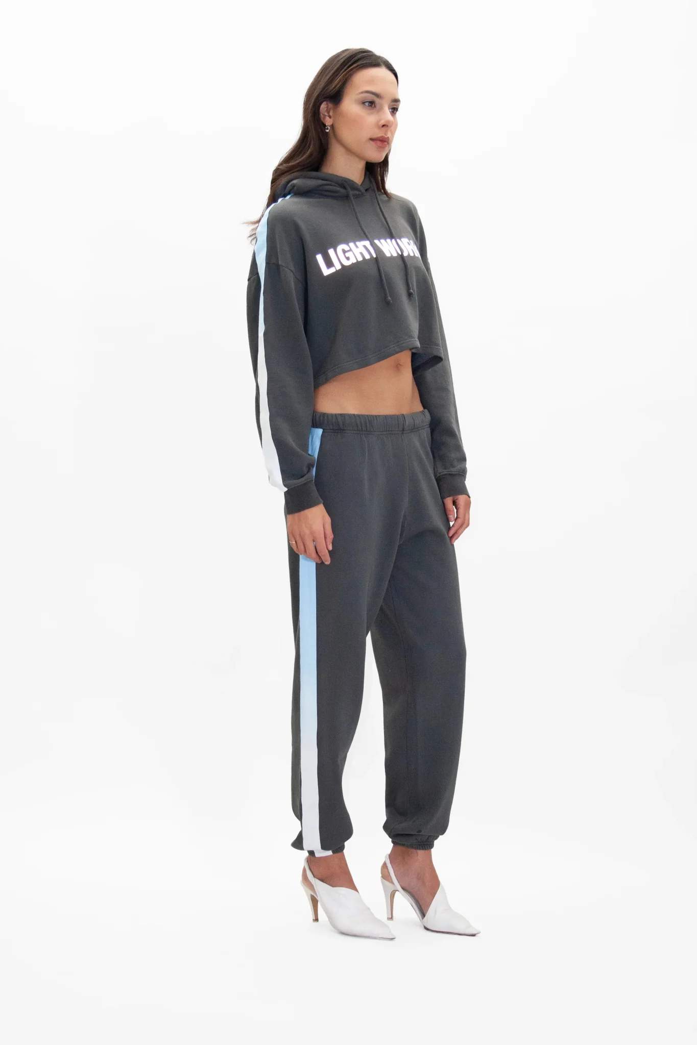 Women's Lightworker Cropped Hoodie in Space Glow - Image 3